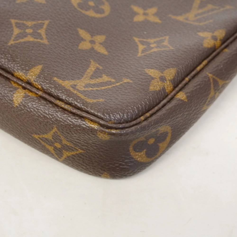 LOUIS VUITTON Authentic Brown Monogram Pochette Pouch - Picture 6 of 9